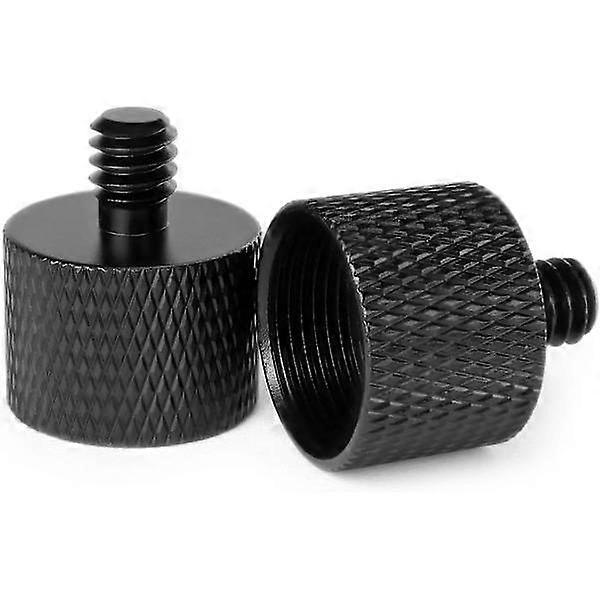 Mikrofon-Schraubadapter, Gewindeadapter 5/8" Innengewinde auf 1/4" Außengewinde für Mikrofonstativ, Kameramonitor, Stativ, Mikrofonhalter 2er-Pack