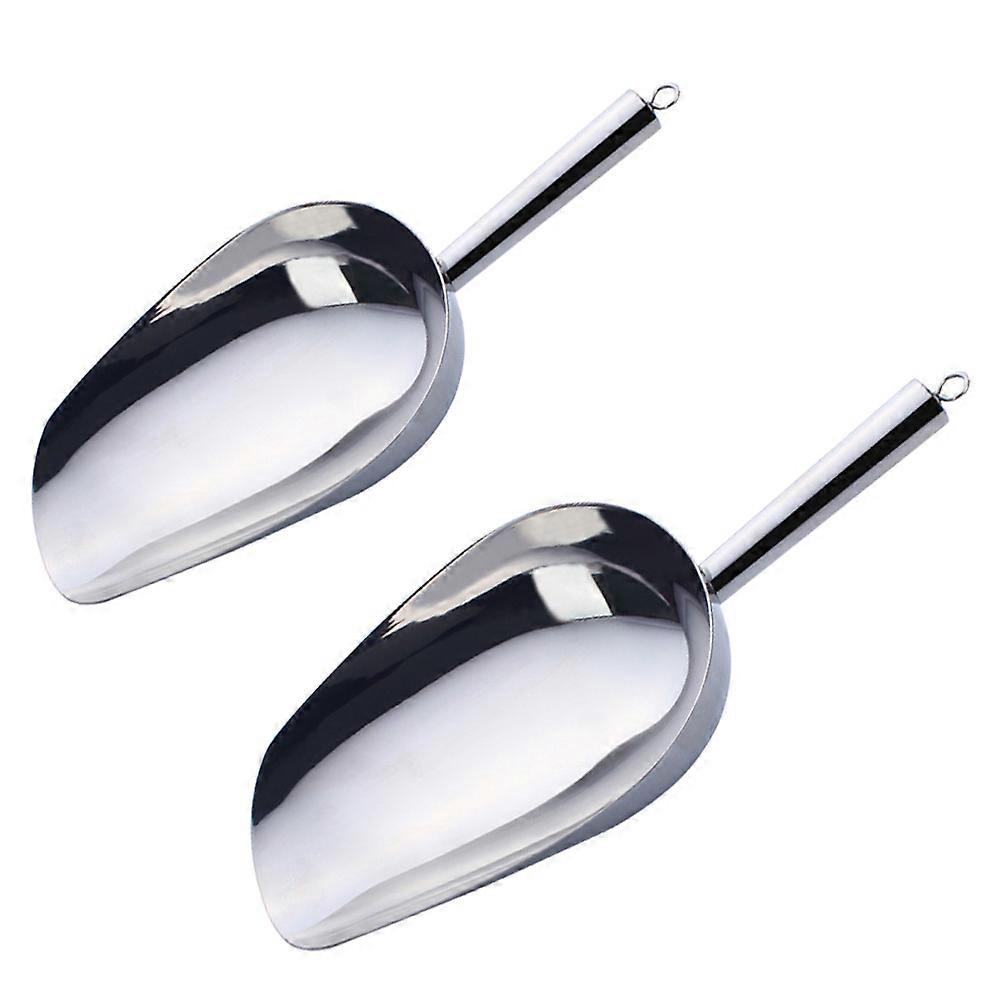 Silver Rice Scoop For Professional Users 2Pack Spatula Shape 18.5x6cm Multi-functional Cooking