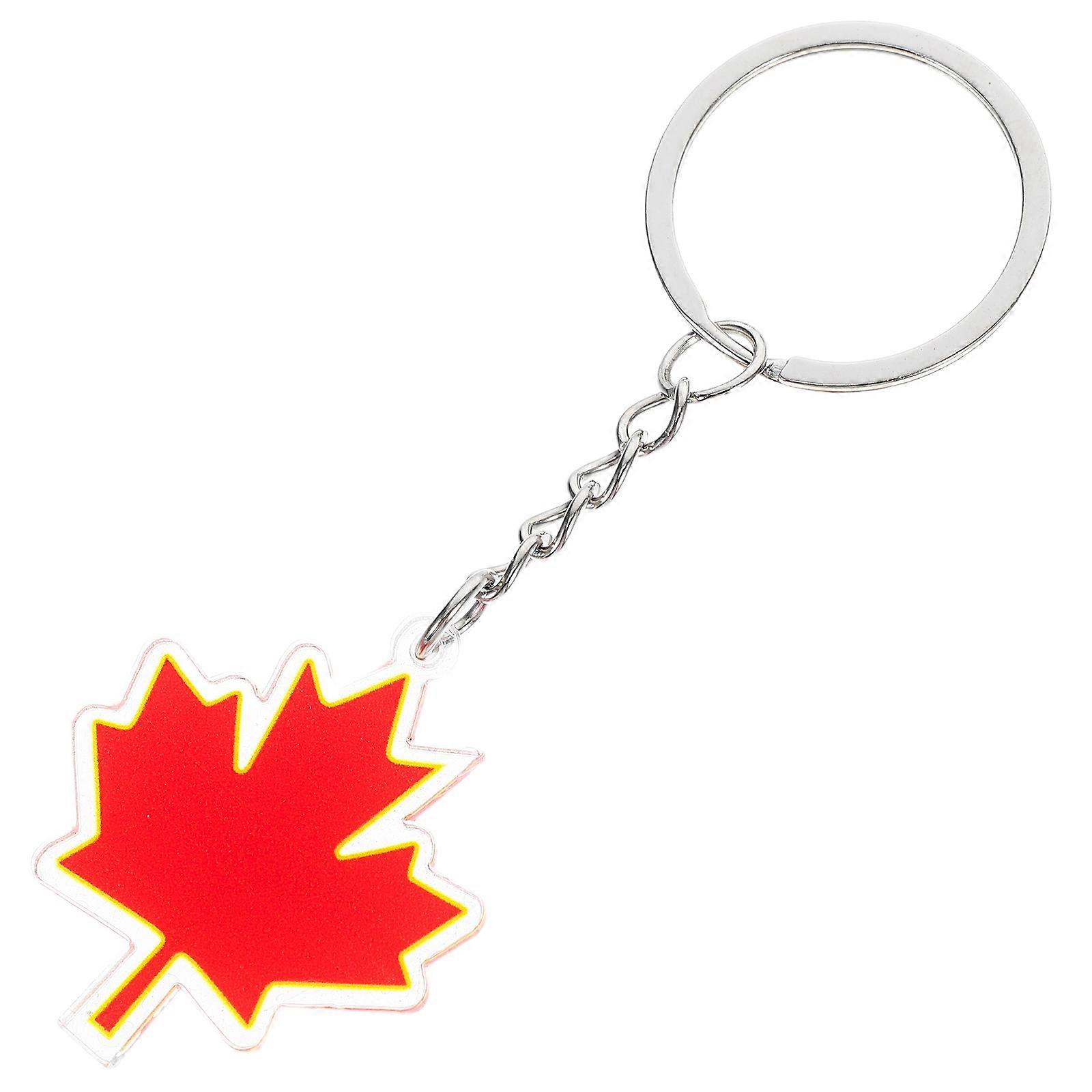 Here's a refined and engaging product description based on the details you provided:

 

**4PCS Maple Leaf Pendant Keychains – Lightweight Acrylic &
