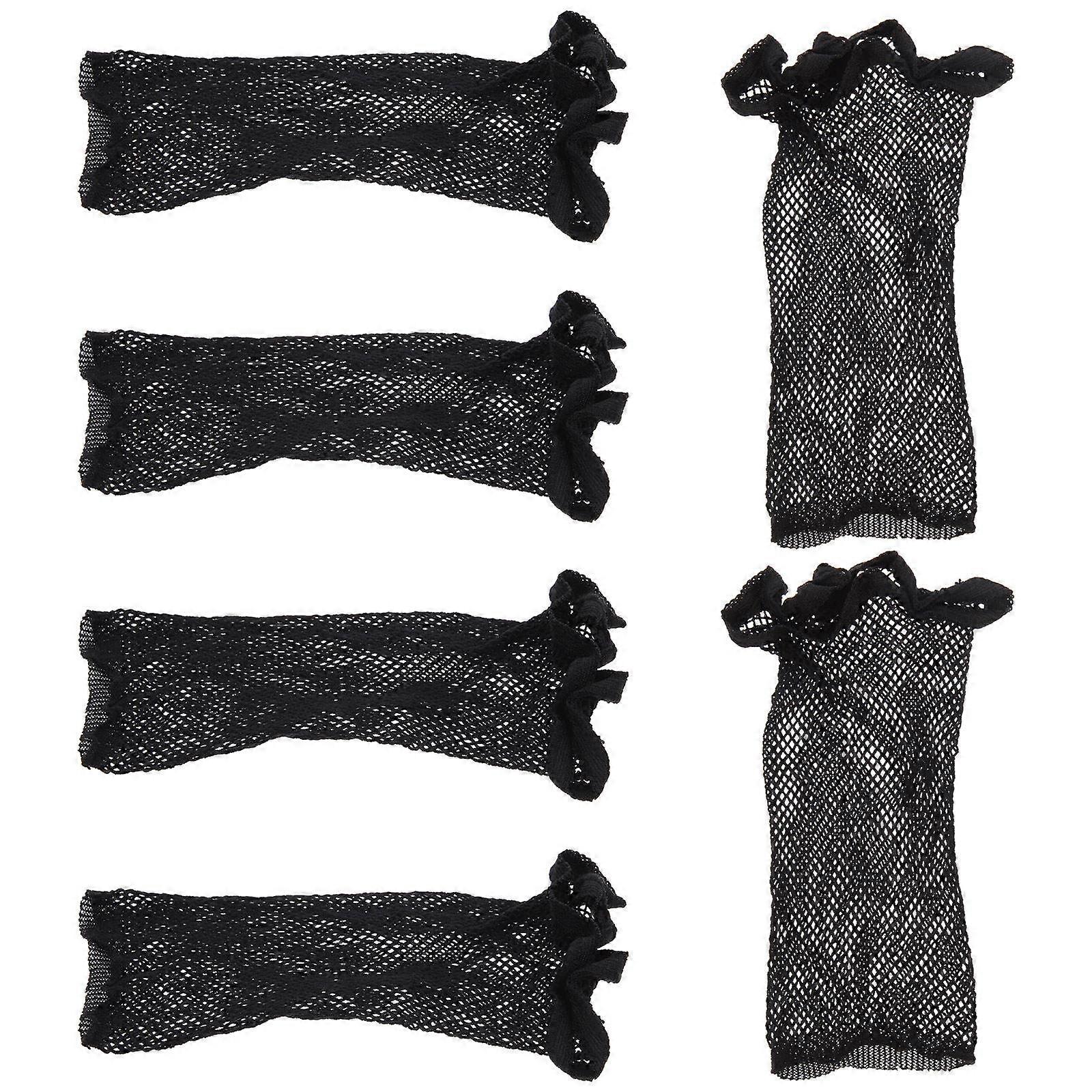 Black Wig Covers for Women Made of Nylon Perfect for Wig Use Lightweight Breathable and Stretchy 8 Pieces