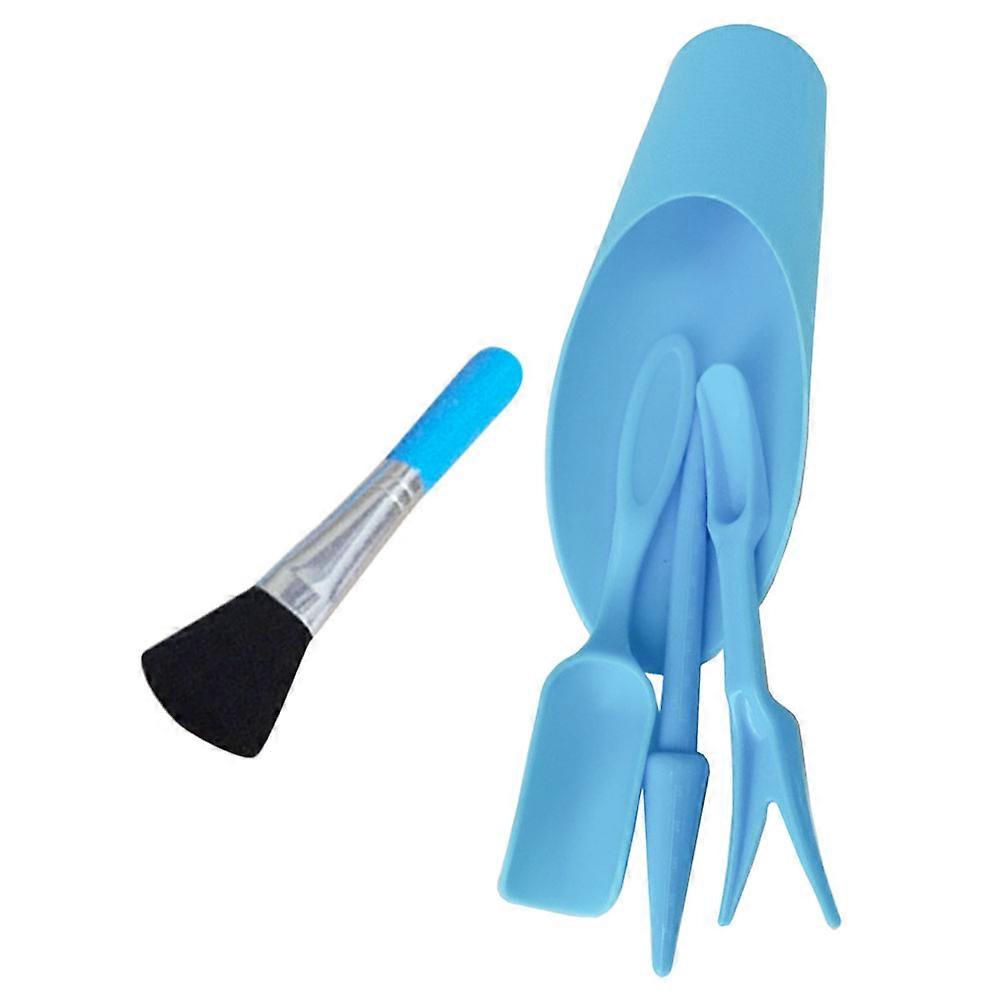 Blue Plastic Gardening Hand Tool Set for Succulent Planting and Garden Use 5 Pieces