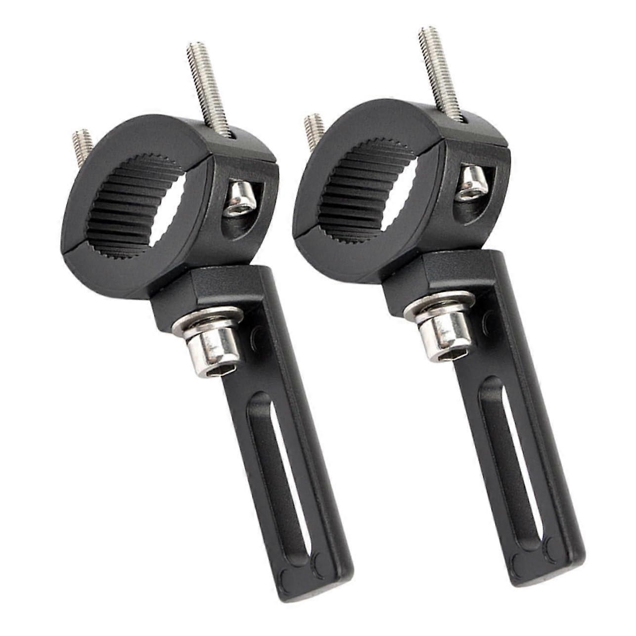 2 Pieces Fog Light Clamp Mount for Front Fork Headlight Holder, Easy Installation, Suitable for Cycle Modification Accessories