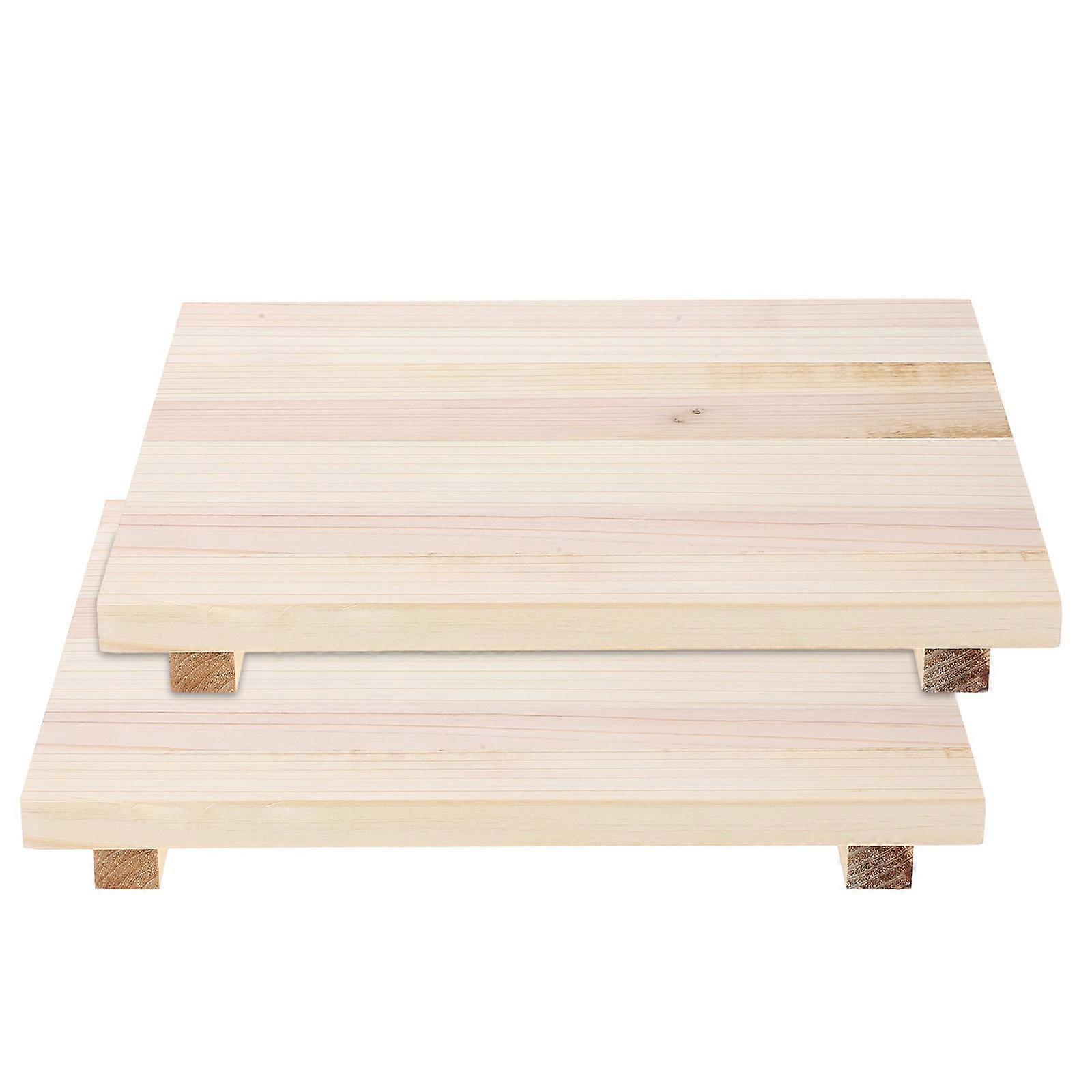 2Pcs Portable Wooden Clay Board For Clay Modeling 30X24X3.5CM Drying Beige For Pottery Enthusiasts