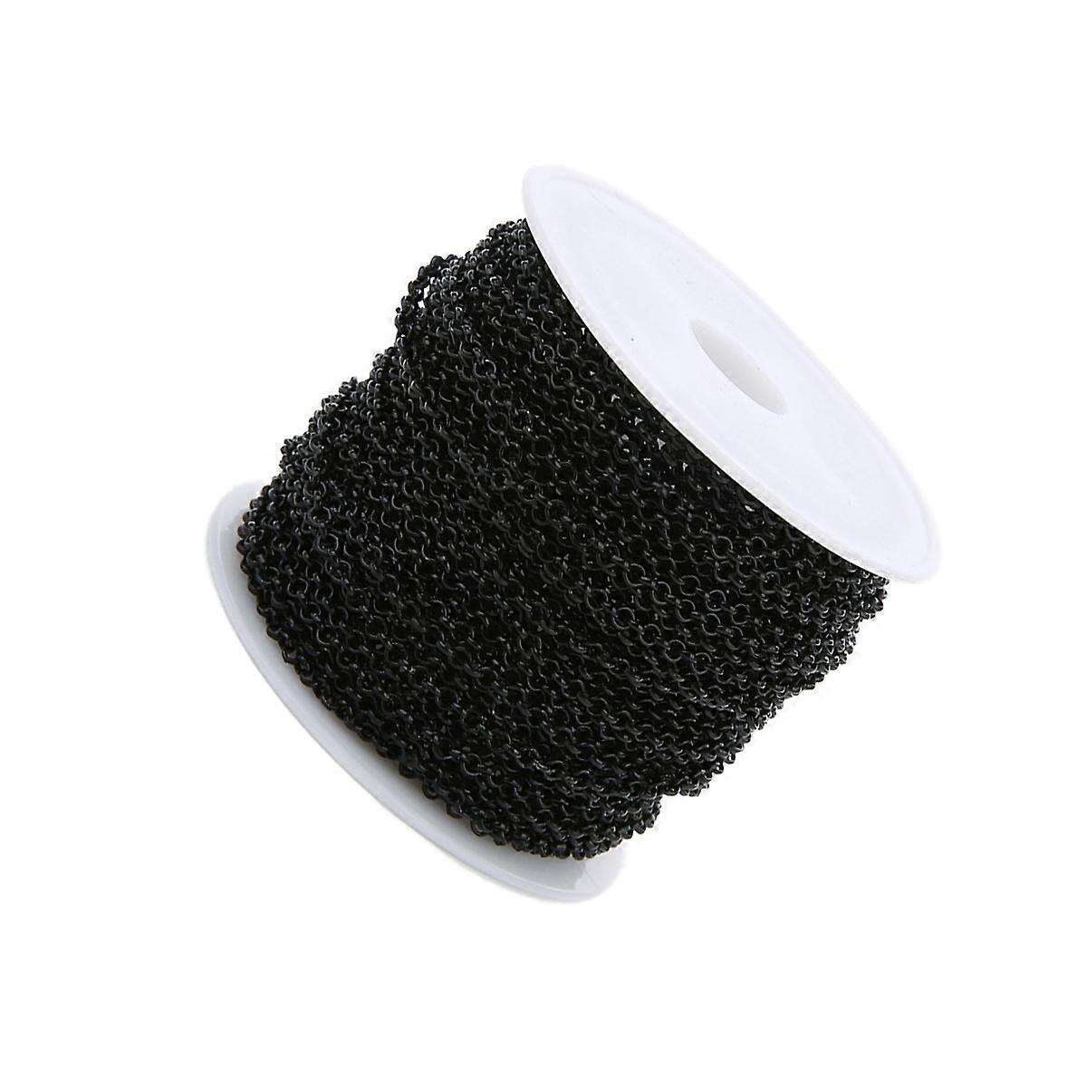 Black Twisted Chain Link For Jewelry Making Suitable For Craft Projects And DIY Enthusiasts 1Pcs