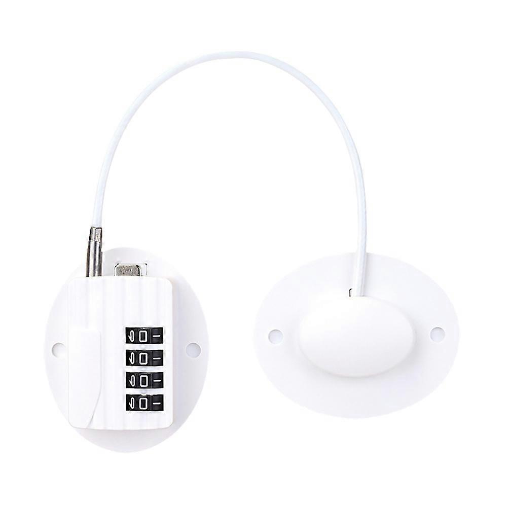 Secure Drawer Lock For Kids Safety In Home Office With White Color And Strong Punch-Free Adhesive Design 1Set