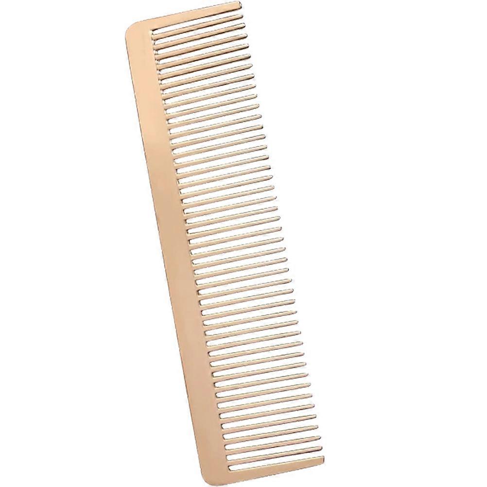 Zinc Alloy Hair Styling Comb Straight Handle For Home Use With Nordic Style 1Set