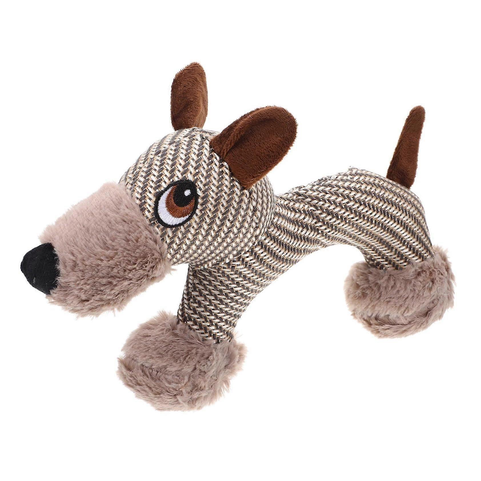 Dog Chew Toy with Squeaker, Soft Plush Biting Toy for Puppies, Indoor and Outdoor Play