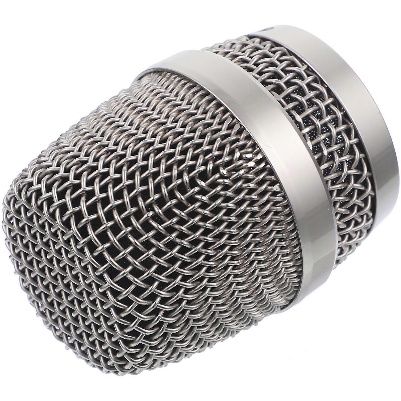 Silver Metal and Sponge Mic Ball Head Replacement for Wireless and Cored Mic Compatible with BS780 BS790