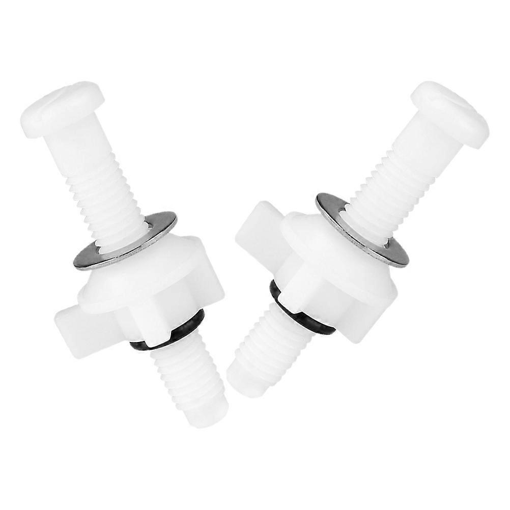 Toilet Seat Fixing Screws Universal Toilet Seat Fittings For Hotel Stabilization Rectangular 2Pcs
