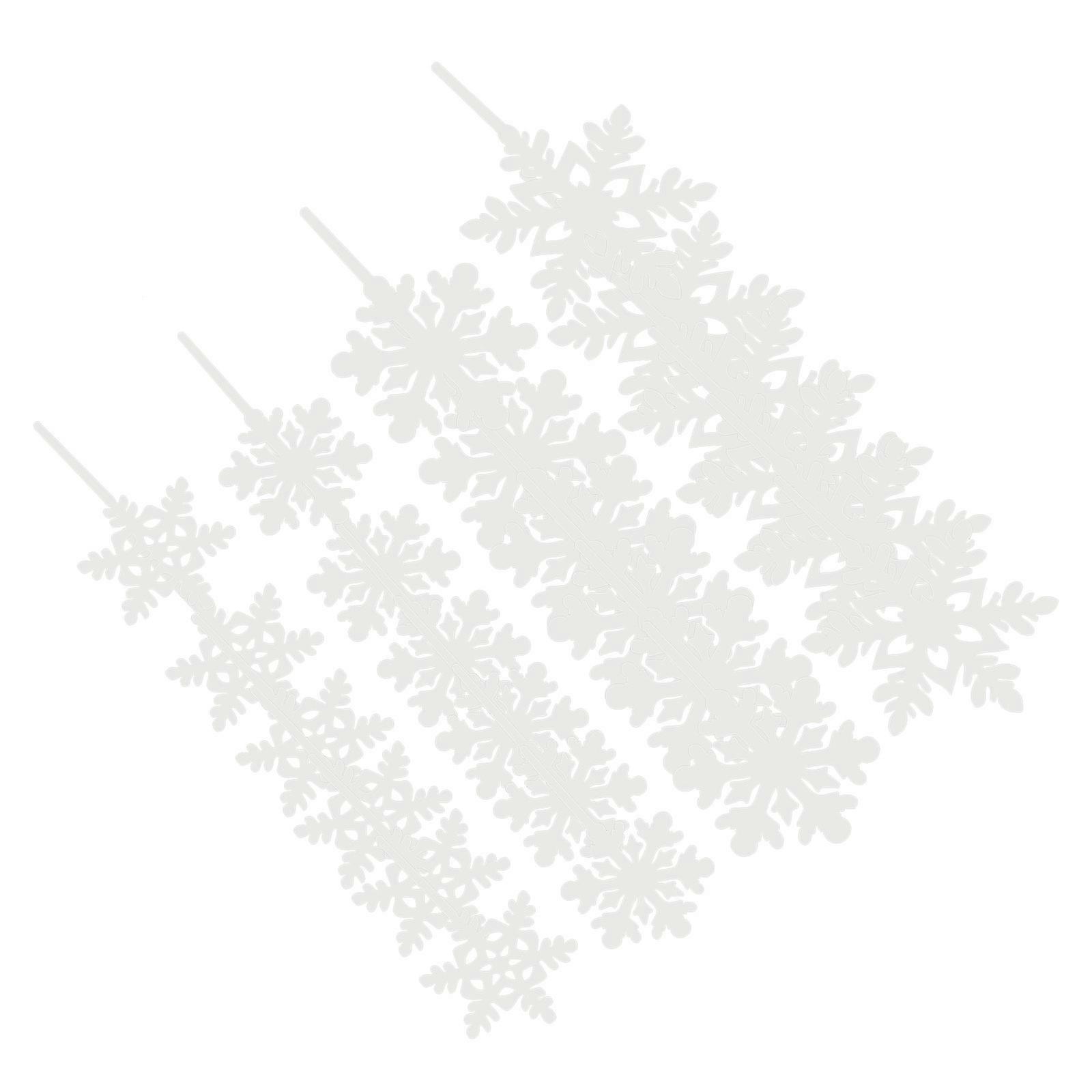 24pcs Acrylic Cake Picks Cupcake Topper Snowflake Cake Inserts Xmas