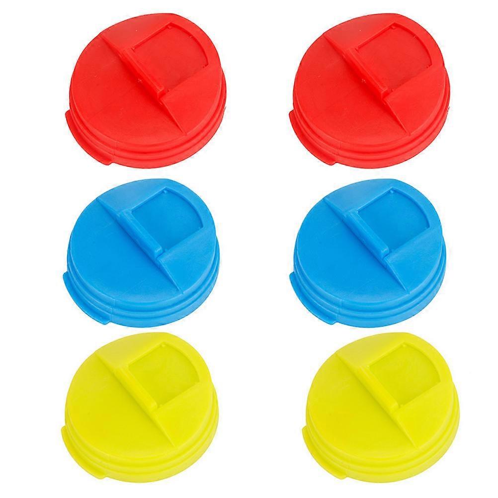 Can Lid Cover Solid Soda Lids Reusable Round Shape For Everyone 6Pcs