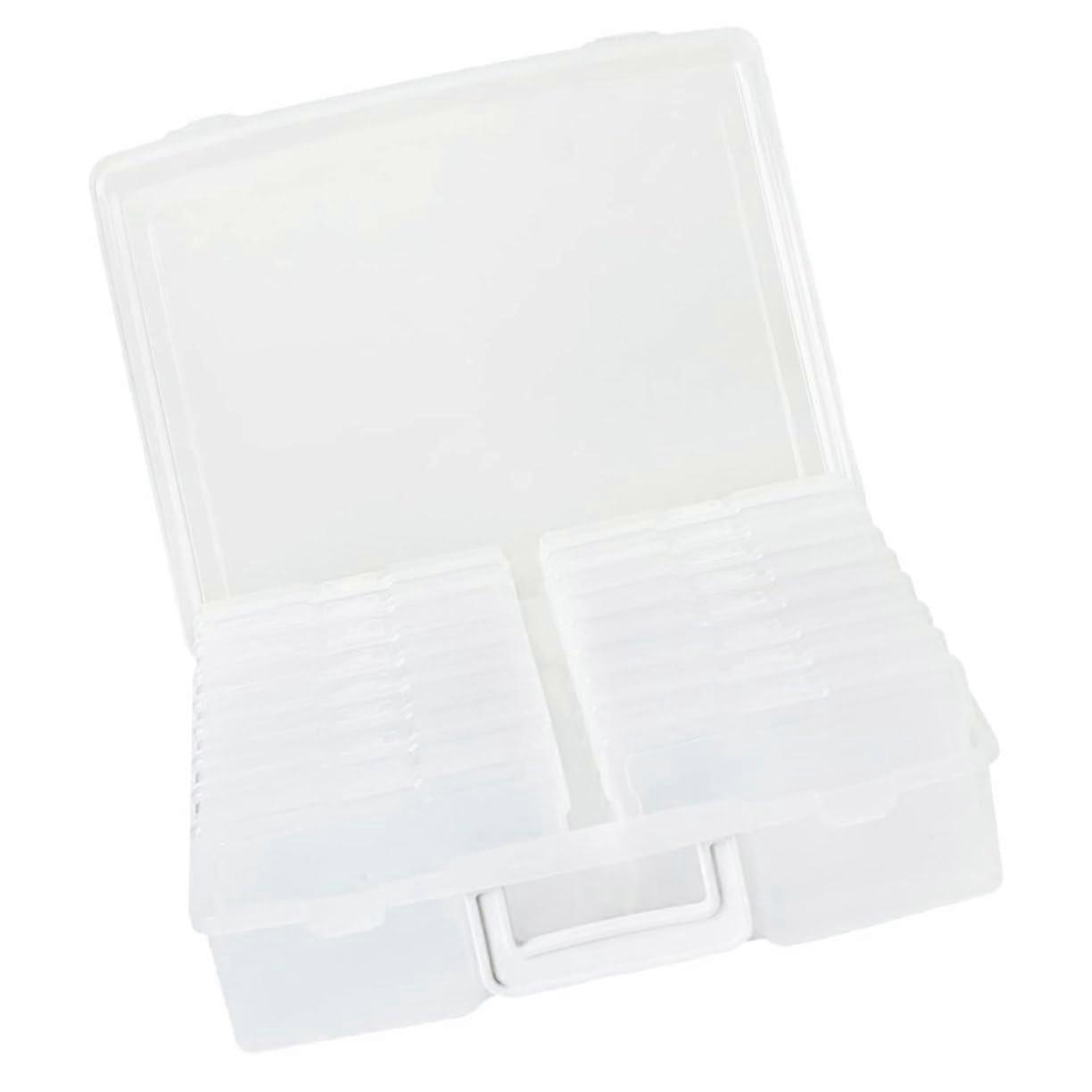 Foldable Photo Box with Lid, Photo Organizer Case, Sorting Box For Photos And Memories, Home And Office Organizer Set