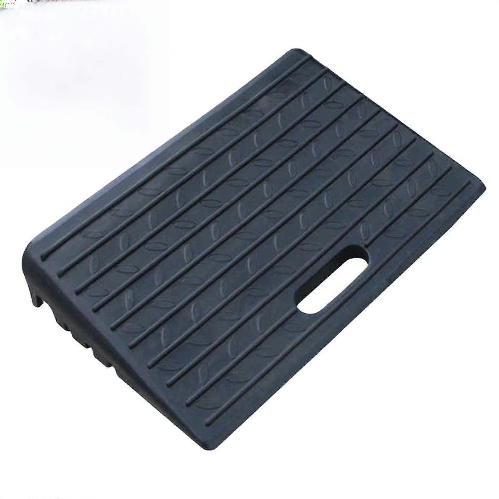 Rubber Door Threshold Ramp NonSlip Kerb Ramp 4.3 Inch 22,046 Pound Load Capacity for Wheelchairs Elevators Trolleys