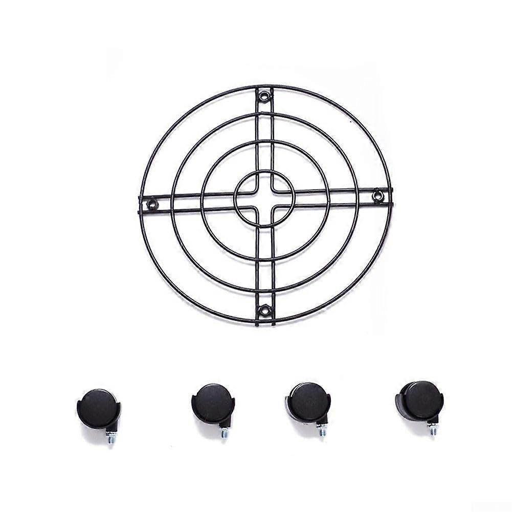 Stable metal flower stand for practical plant display and mobility (35 x 6 cm)