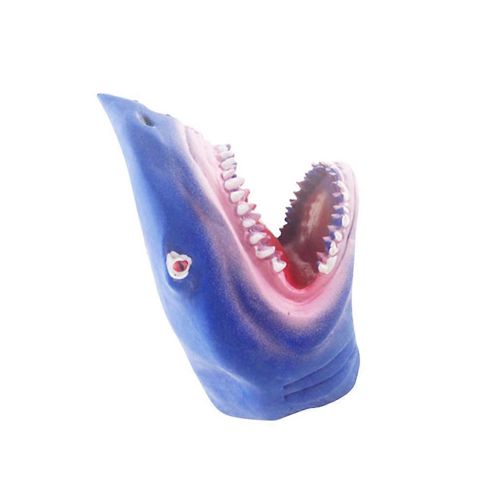 Blue Shark Hand Puppet for Kids Playing Made of Durable Plastic Great for Story Telling and Imagination Activities 1PC