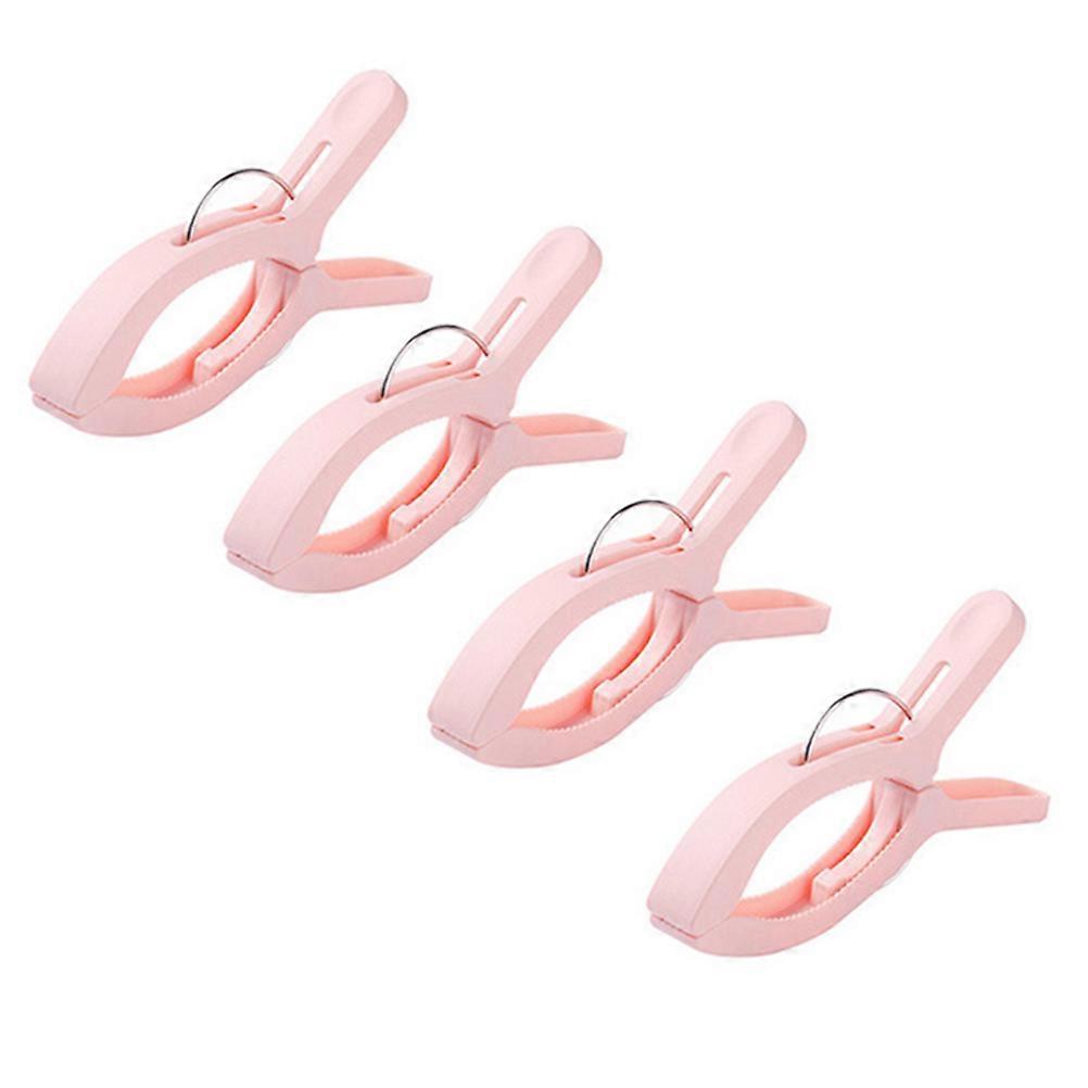 3pcs Plastic Clothes Pin Multi function Quilt Holder Anti slip Blanket Clip Windproof Clothing Clip Pink