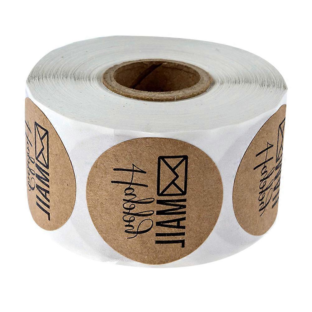 Self Adhesive DIY Stickers with Strong Adhesiveness for Decoration Assorted Color Kraft Paper 500 Pieces