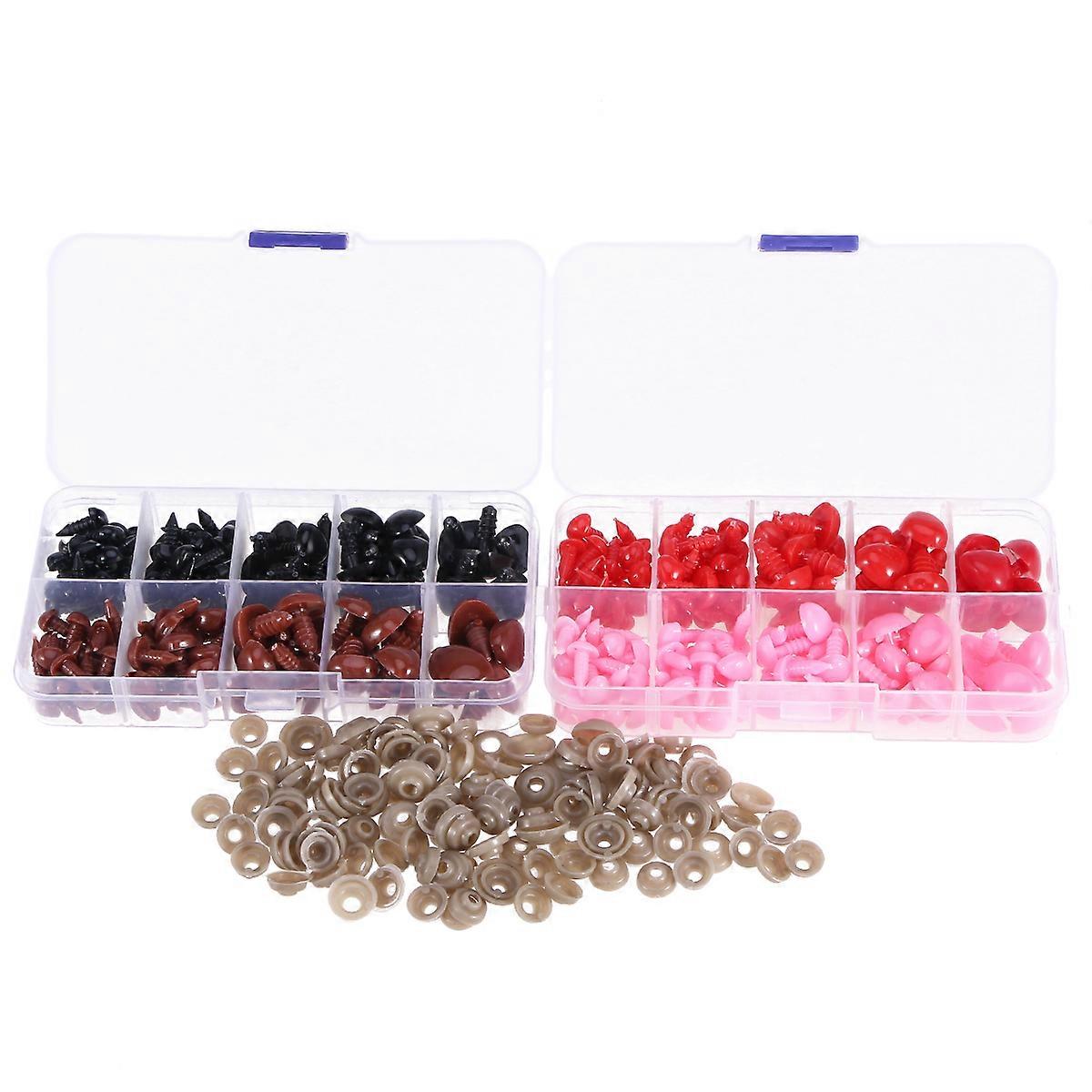 Proiecte de artizanat Triunghi Jucărie de pluș Nose Set 250Pcs Pentru păpuși Instrumente de reparare a culorilor asortate