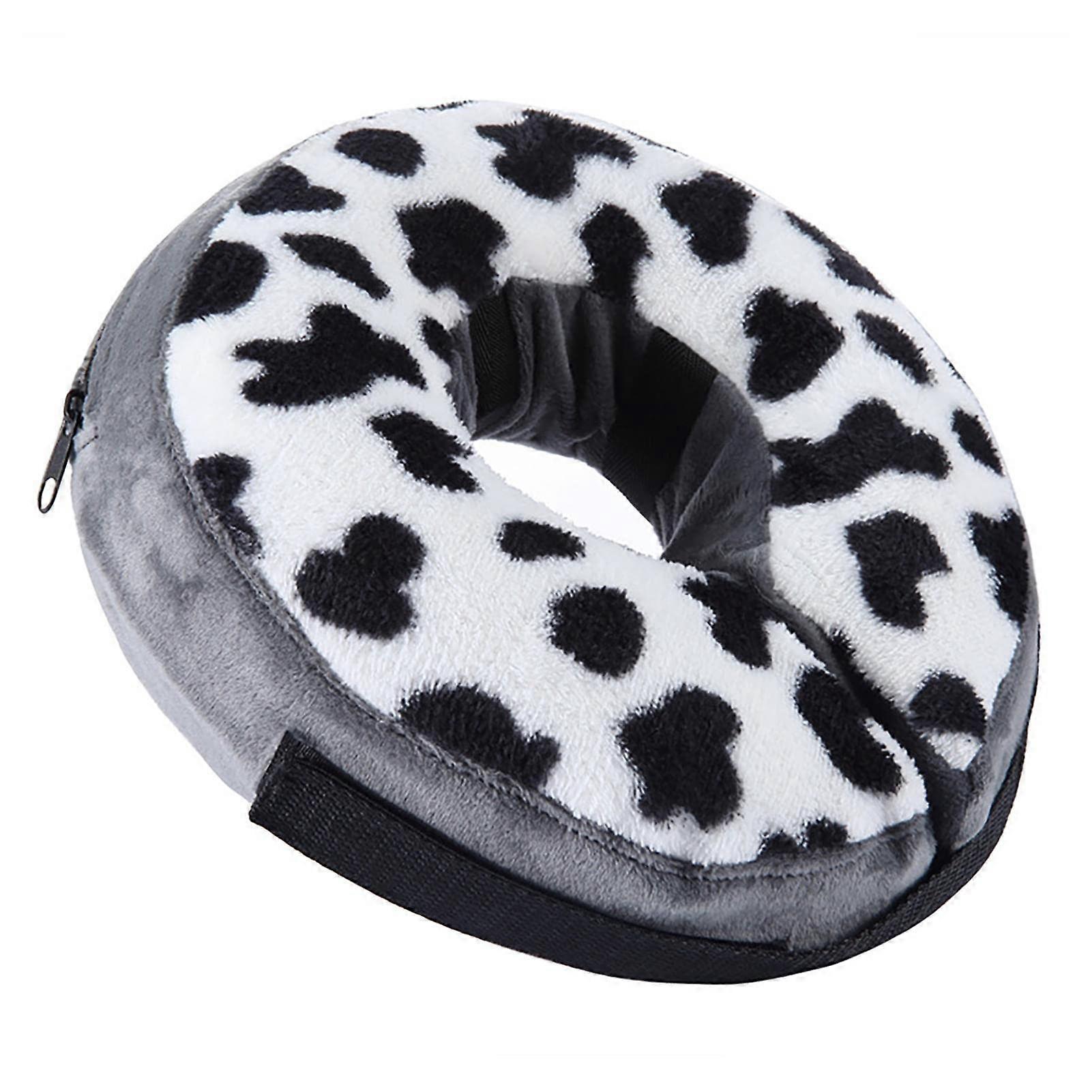 Inflatable Recovery Collar for Dogs, Inflatable Speckled Protective Cones for Pets, Adjustable Dog Cone Collar for Small, Medium Dogs, Soft Protective