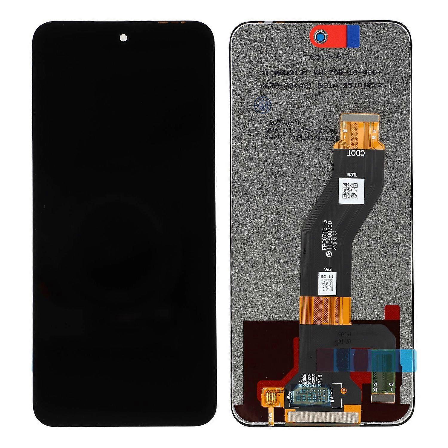 Für Infinix Smart 10 X6725 Smart 10 Plus X6725B_C Grade C LCD-Bildschirm und Digitizer-Montageersatz