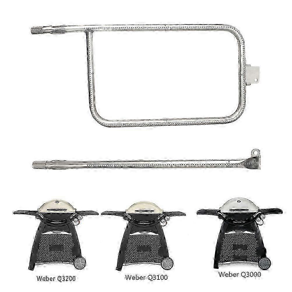 2025 Stainless Steel Burner TubeBurner Set Fit FOR Weber 424001 426001 586002 5706001 57067001 Q300 Q320 Q3000 Q3200 Series Gas Grill