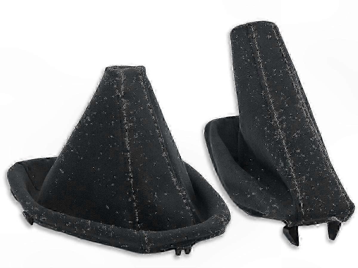 Alcantara Black Shift Boot and Handbrake Boot for E39 5-Series Gear Lever Cover