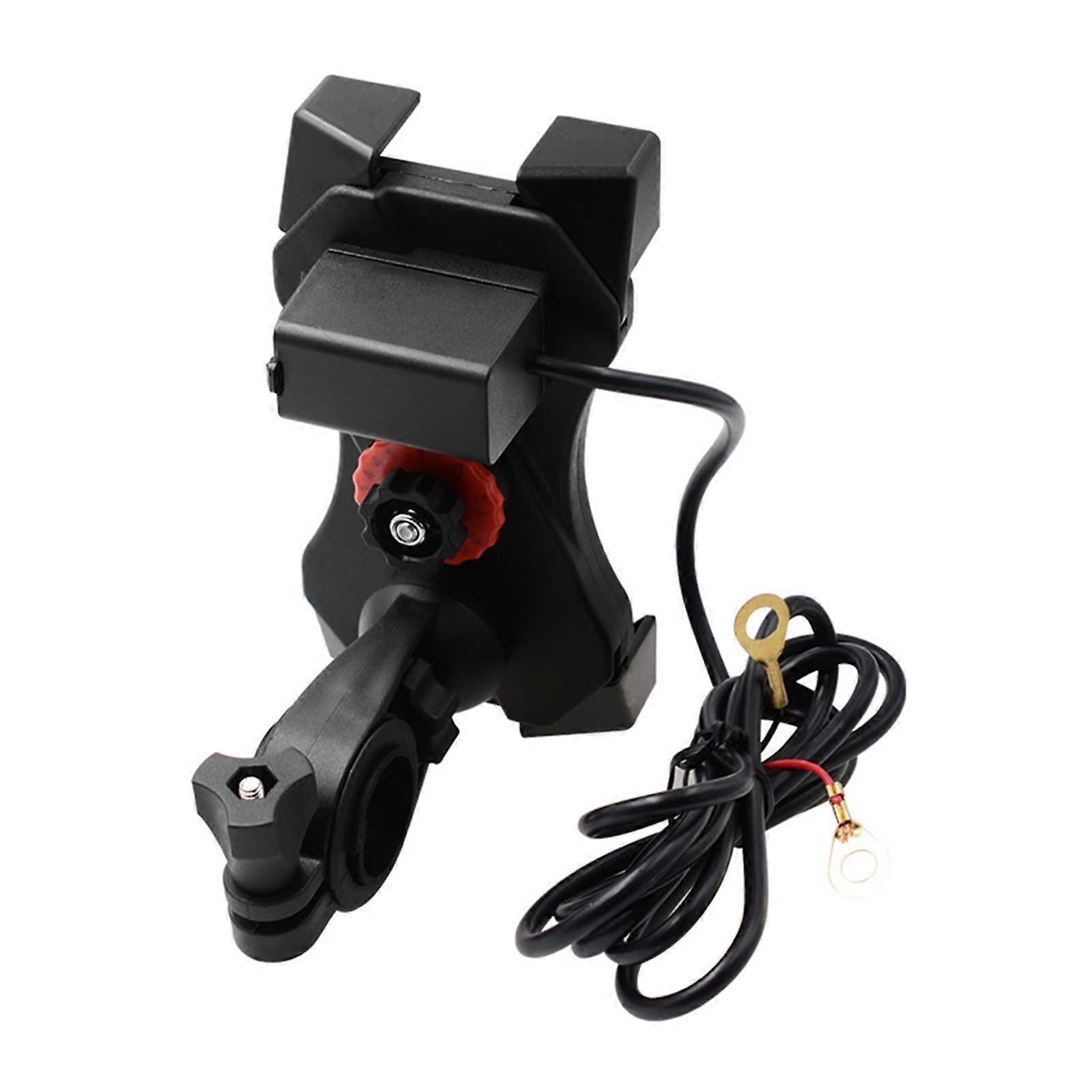 Waterproof Mobile Phone Holder for Motorcycle Rear View Mirror, Handlebar Mount, Adjustable, Universal Compatibility
