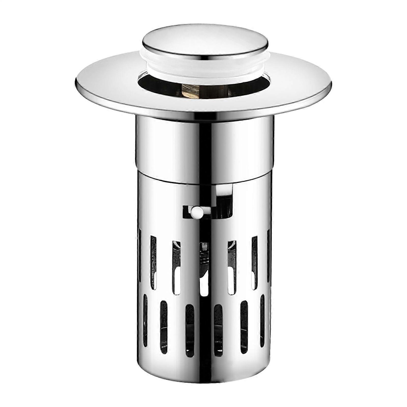 Stainless Steel Drain Filter - Durable Sink Stopper, Mesh Floor Trap with Handle for Easy Removal in Garage Sinks