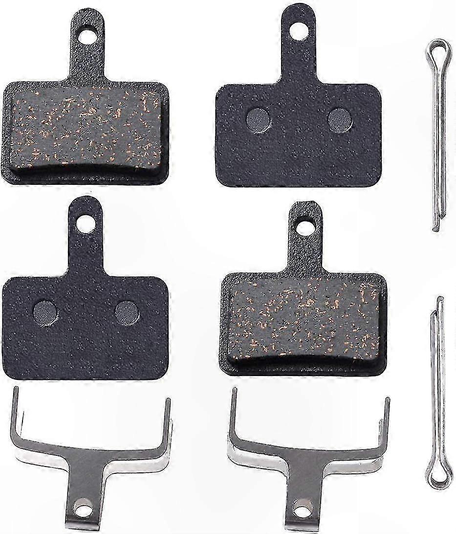 Disc Brake Pads for Mountain Bike, Compatible with Multiple Shimano Models (2 Pairs)
