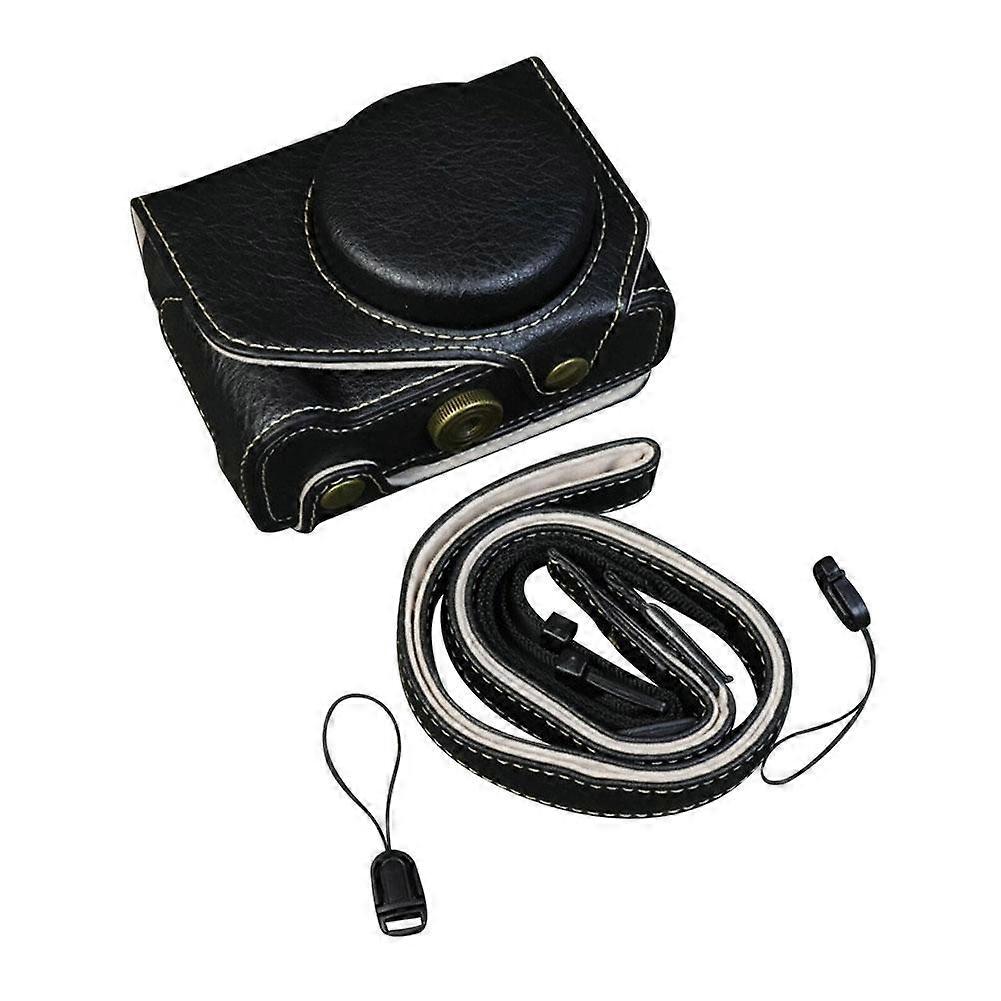 Leather case for Canon PowerShot black, white, brown,green