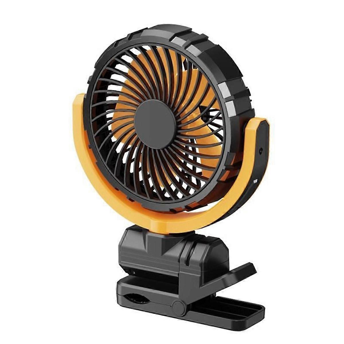 Portable Car Clip on Fan Battery Operated Wind 900 Rotate Quiet Small Air Cooling Fan for Desk Camping Stroller Fan