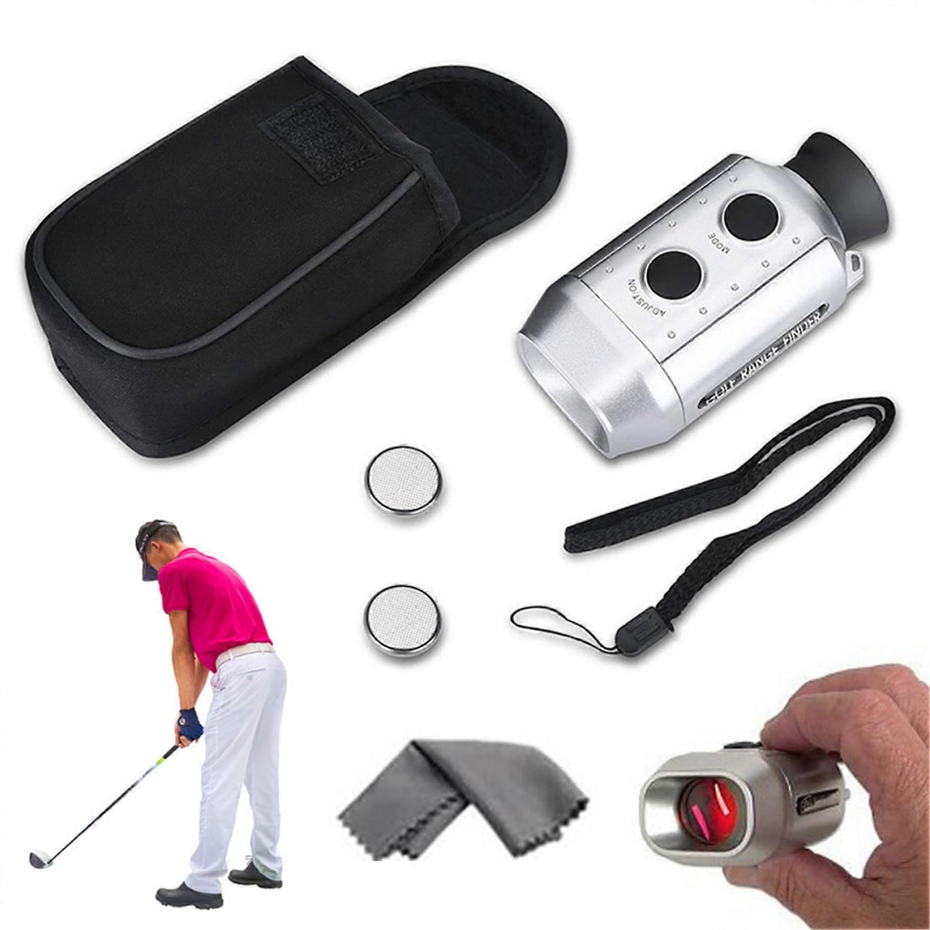 Golf Range Finder 7X Magnification Golf Range Finder Devices Distance Measure Rangefinder Silver