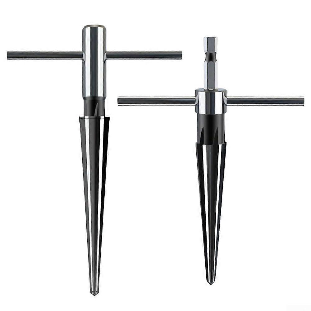 TGriff Tapered Reamer Set, Tapered Hand Reamer Handles for Wood, Metal, Plastic, Countersunk Holes (516)