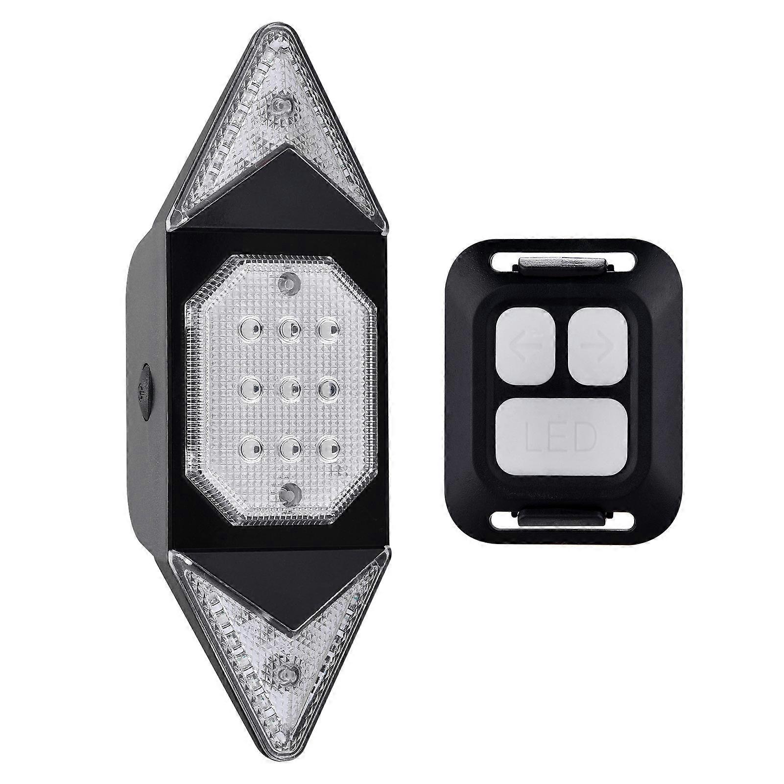 LED Turn Signal Bike Light USB Rechargeable Bicycle Tail Light with Direction Indicator Waterproof Cycle Safety Light Intelligent Remote Control Cycl