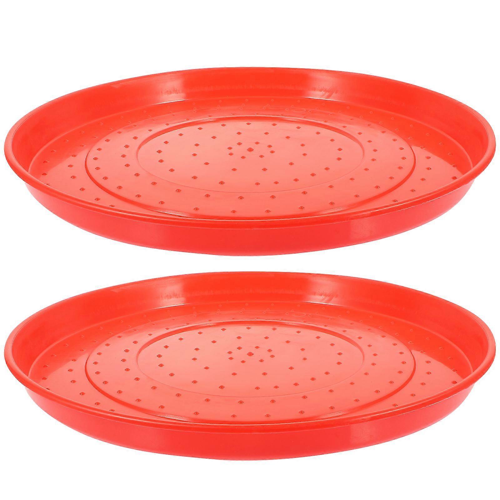 2 Stück Geflügelfutter Futterschale Kunststoff Huhn Wassertränke Halteplatten