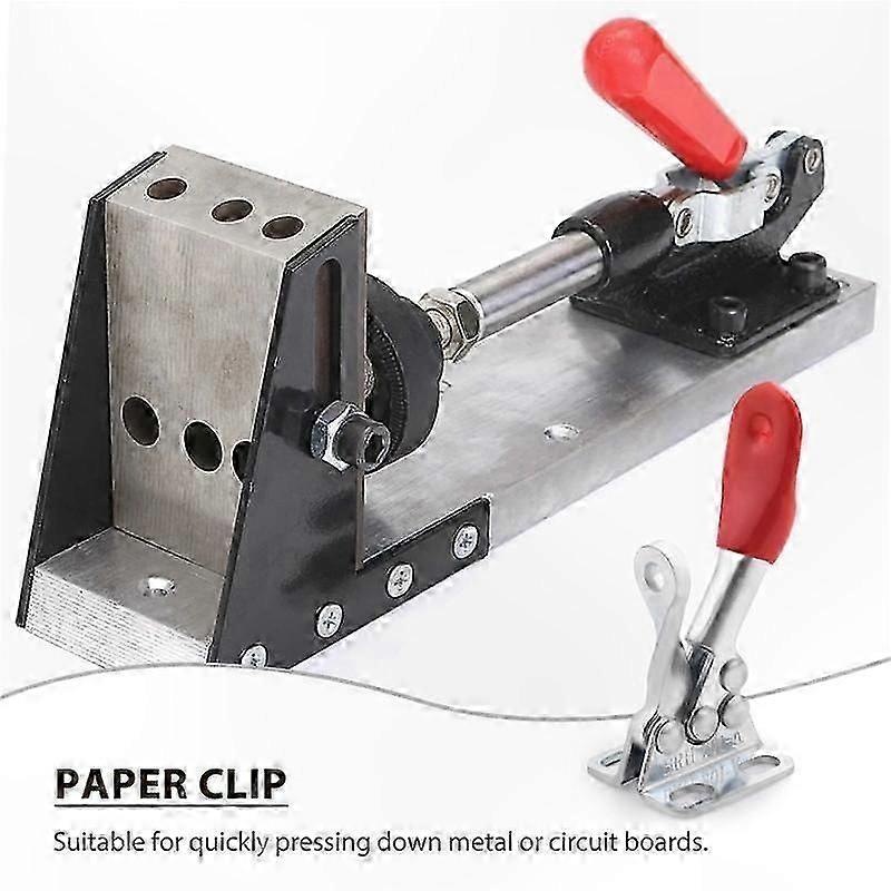4-Pack 60 lbs Non-Slip Horizontal Toggle Clamps with Protective Handles for Workshop Use