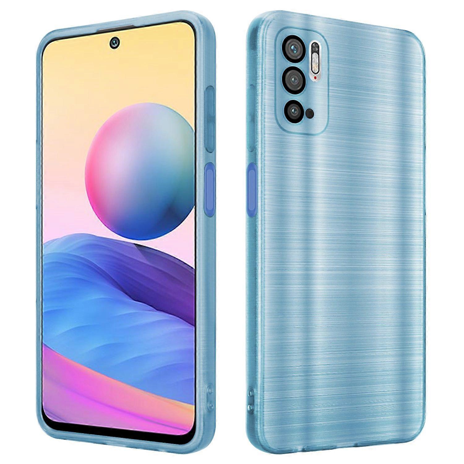 Xiaomi RedMi NOTE 10 5G / POCO M3 PRO 5G Protective Case - Brushed Design with Camera Protector