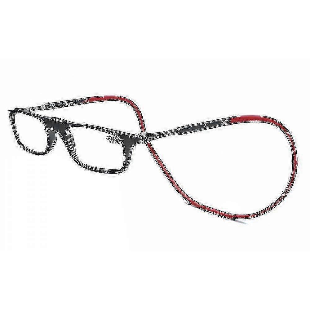High-Quality Magnetic Reading Glasses with Adjustable Neck Strap, Stylish & Functional Readers for Men and Women