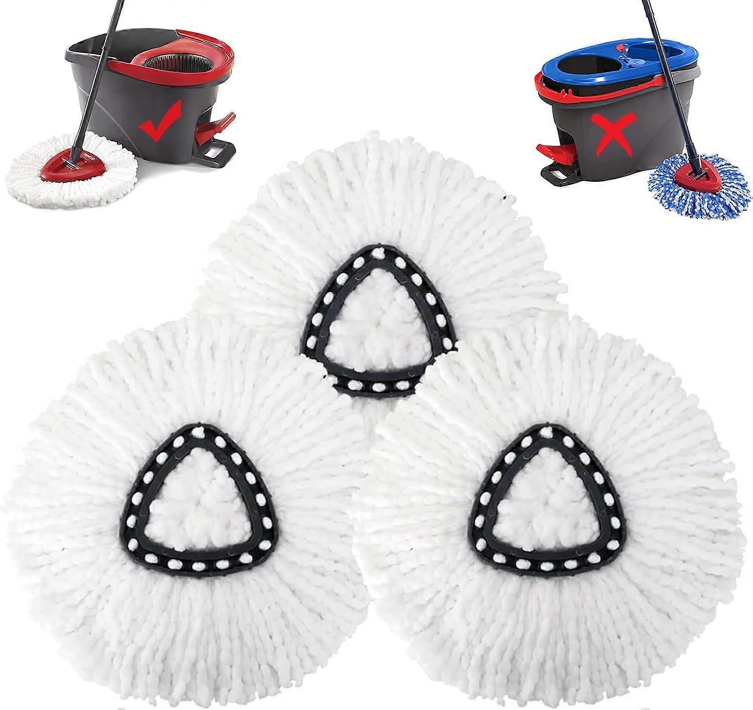 3 Pack Mop Head Replacement for Ocedar, Mop Head Replacement, Microfiber