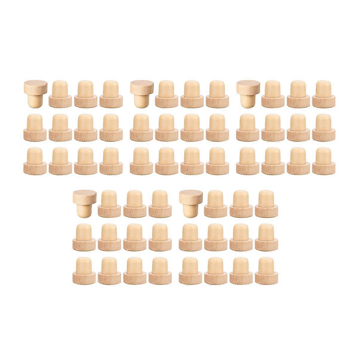 Wine Bottle Corks T Shaped Cork Plugs for Wine Cork Wine Stopper Reusable Wine Corks Wooden and Rubb