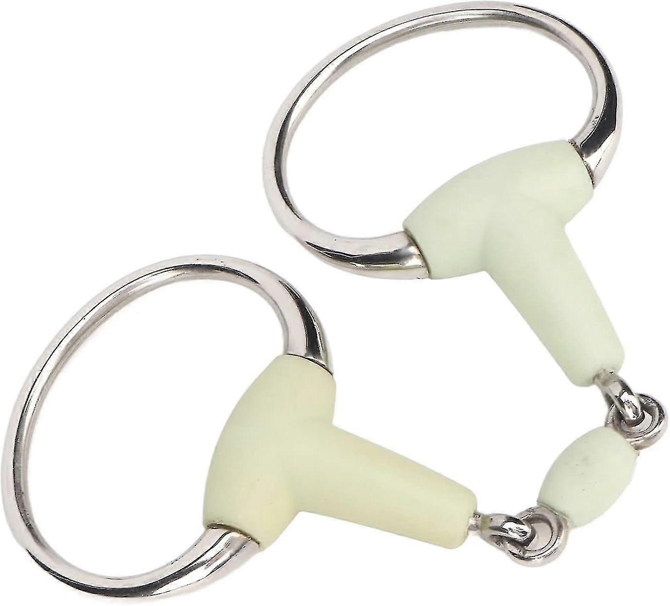 Happy Mouth Loose Snaffle Horse Bit - Comfortable and Flavorful Rubber Design for Equestrian Enthusiasts
