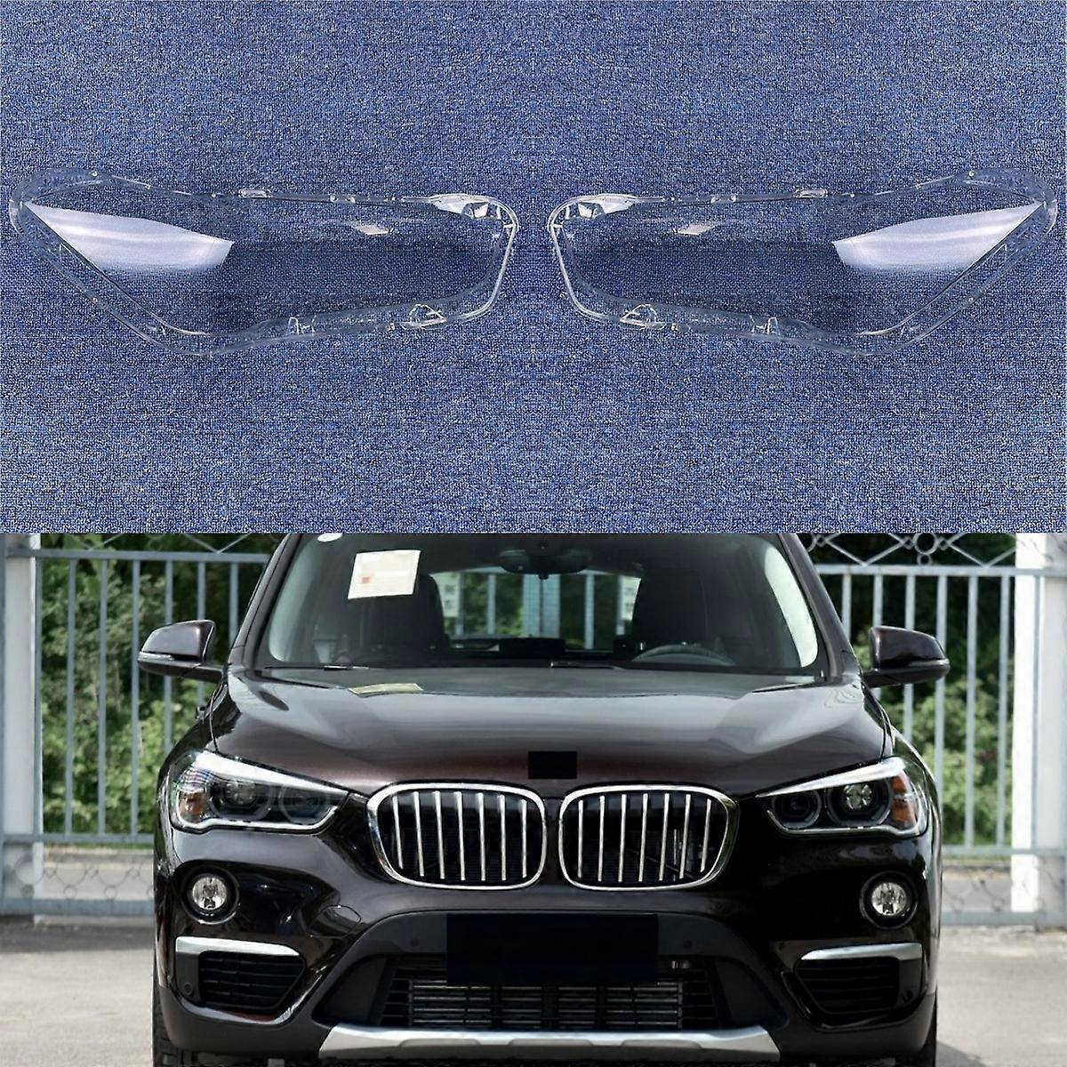 Fantastic For BMW X1 2016 2017 2018 Transparent Headlamp Cover Headlight Mask Lampshade Lamp Shell Plexiglass Replace Original Lens
