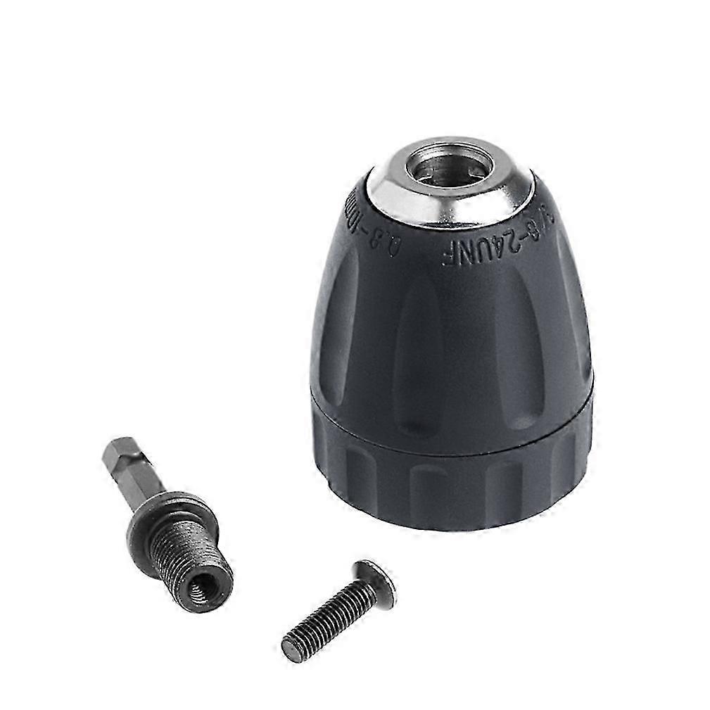 Top Quality 1PC 0.8-10mm Keyless Drill Chuck Converter 3/8" 24UNF 1/4" Hex Shank SDS Adaptor