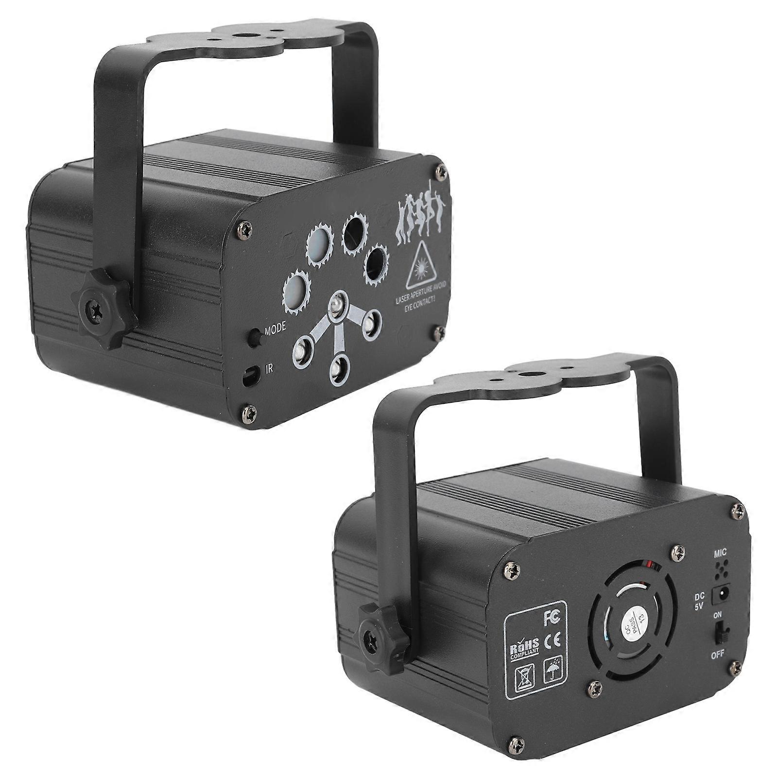 DJ Party Lights Stage Laser Mini 4000mAh Colorful Rotating Light