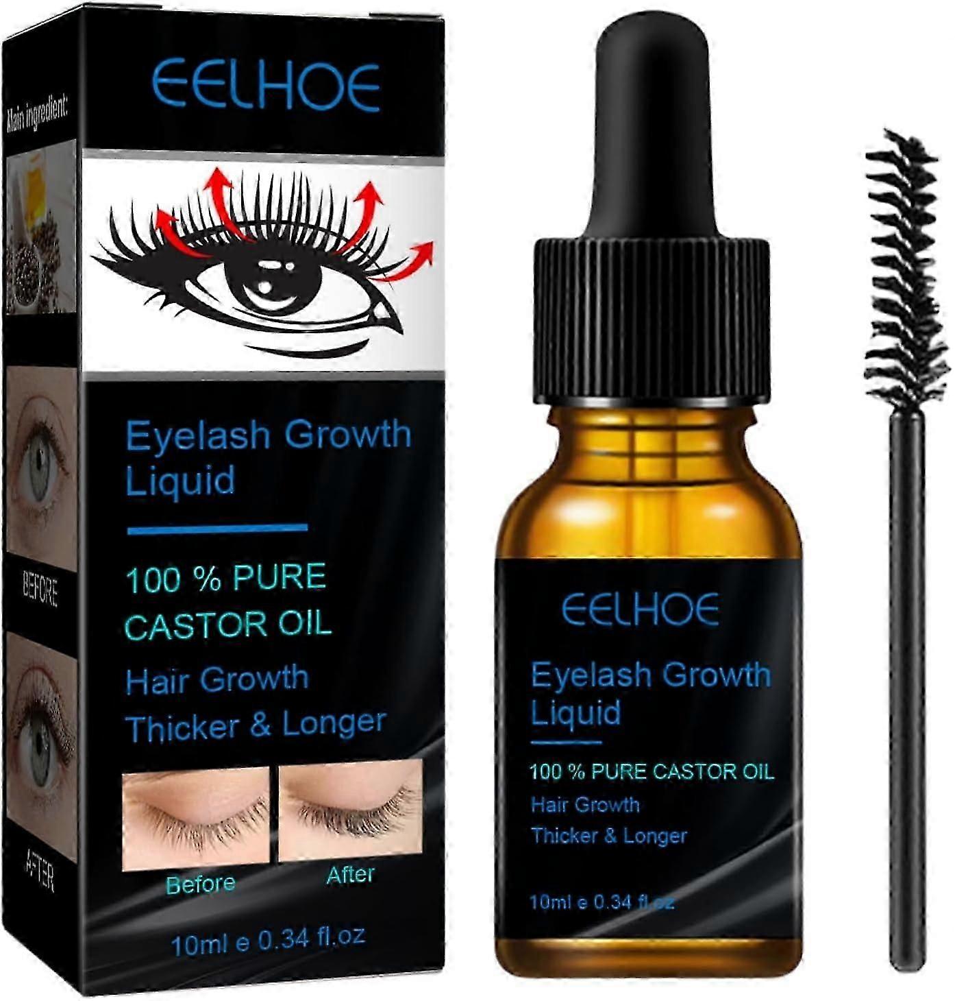 Eyelash Rapid Growth Serum,5ML Eyelash Enhancer Eyelash Serum for Growth and Thickness,Lash Booster Serum with Brush