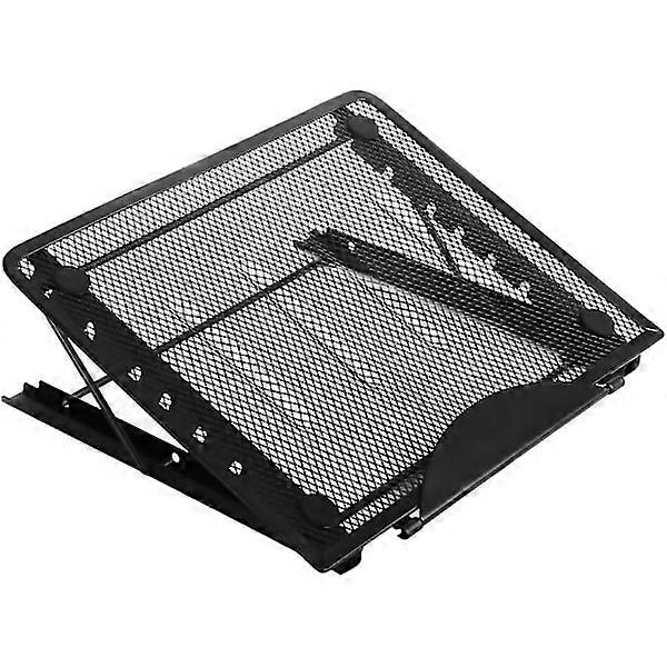 Ventilated Ergonomic Laptop Stand with Adjustable Height, Universal Fit for Most 16\" Laptops, Stable Desk Stand for Improved Po Black