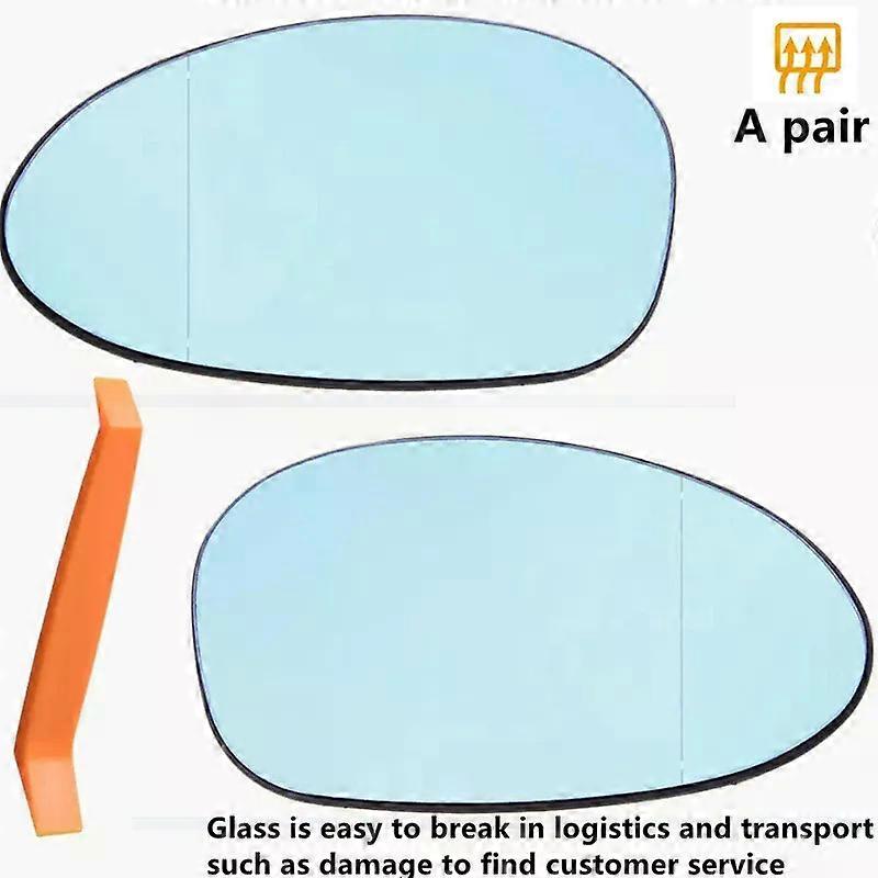 Apply Car Wing Heated Mirror Glass Rearview Mirror left & right White & Blue For BMW 1 3 series E81 E82 E87 E88 E90 E91 E92 E93