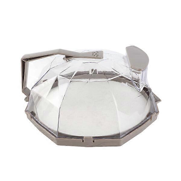 Microwave heating splash-proof lid, made of PC material, weighing about 566g, high-temperature resistant and adjustable for drainage