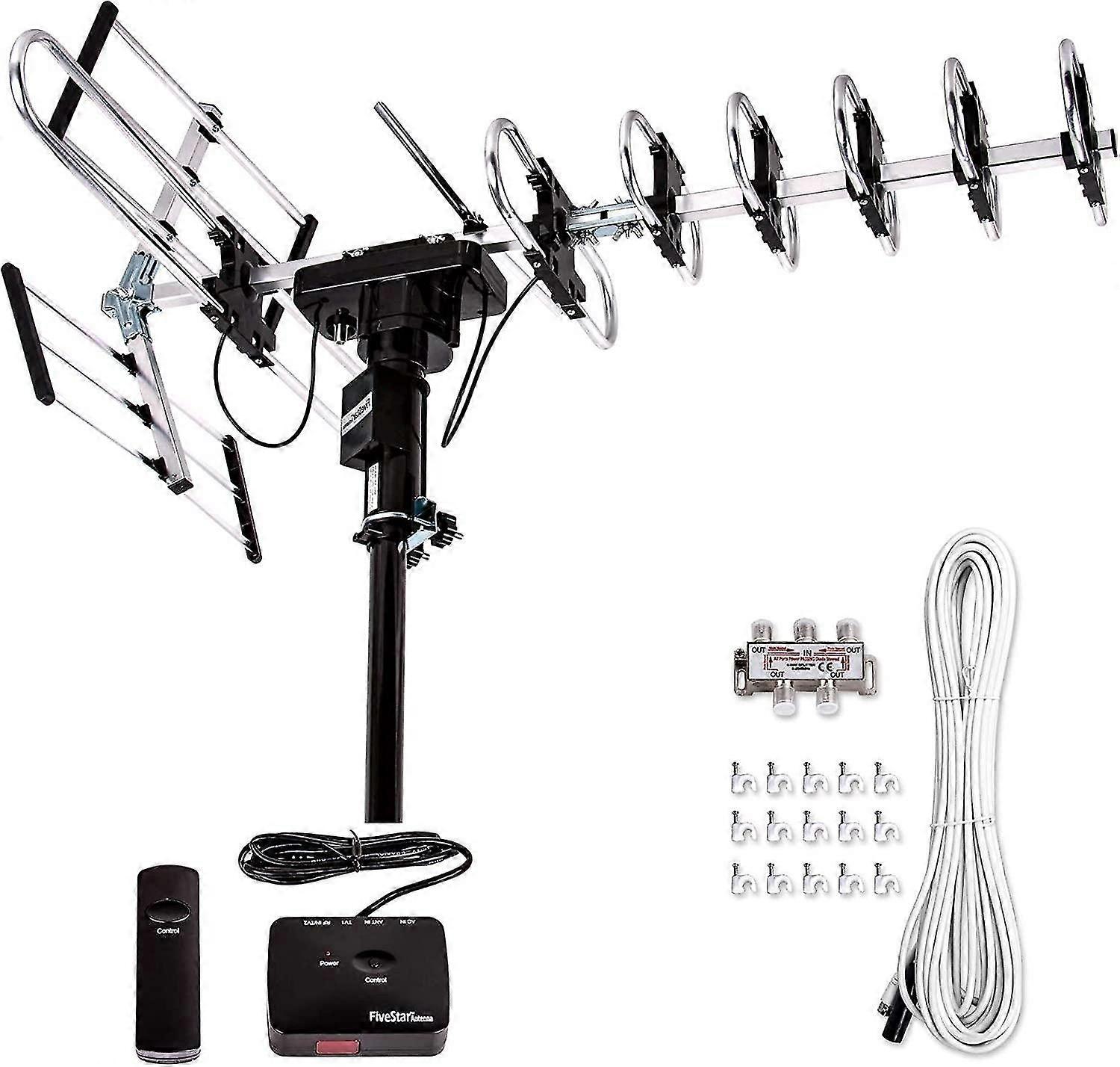 Outdoor digital amplified HDTV antenna