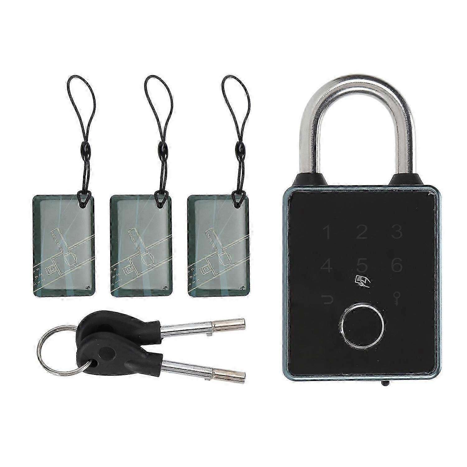 Smart Fingerprint Password Padlock Card APP Key Access Theft Proof Waterproof Keyless Entry Electron